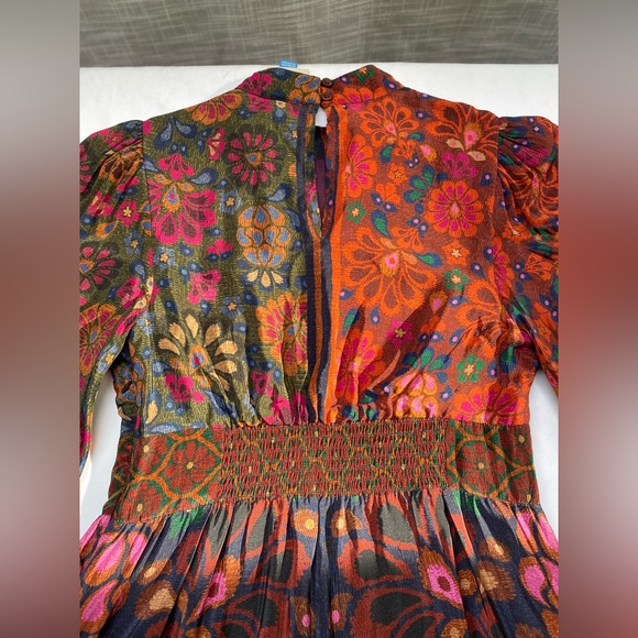 FARM RIO MAXI DRESS M petite Made in India - Picture 5 of 14